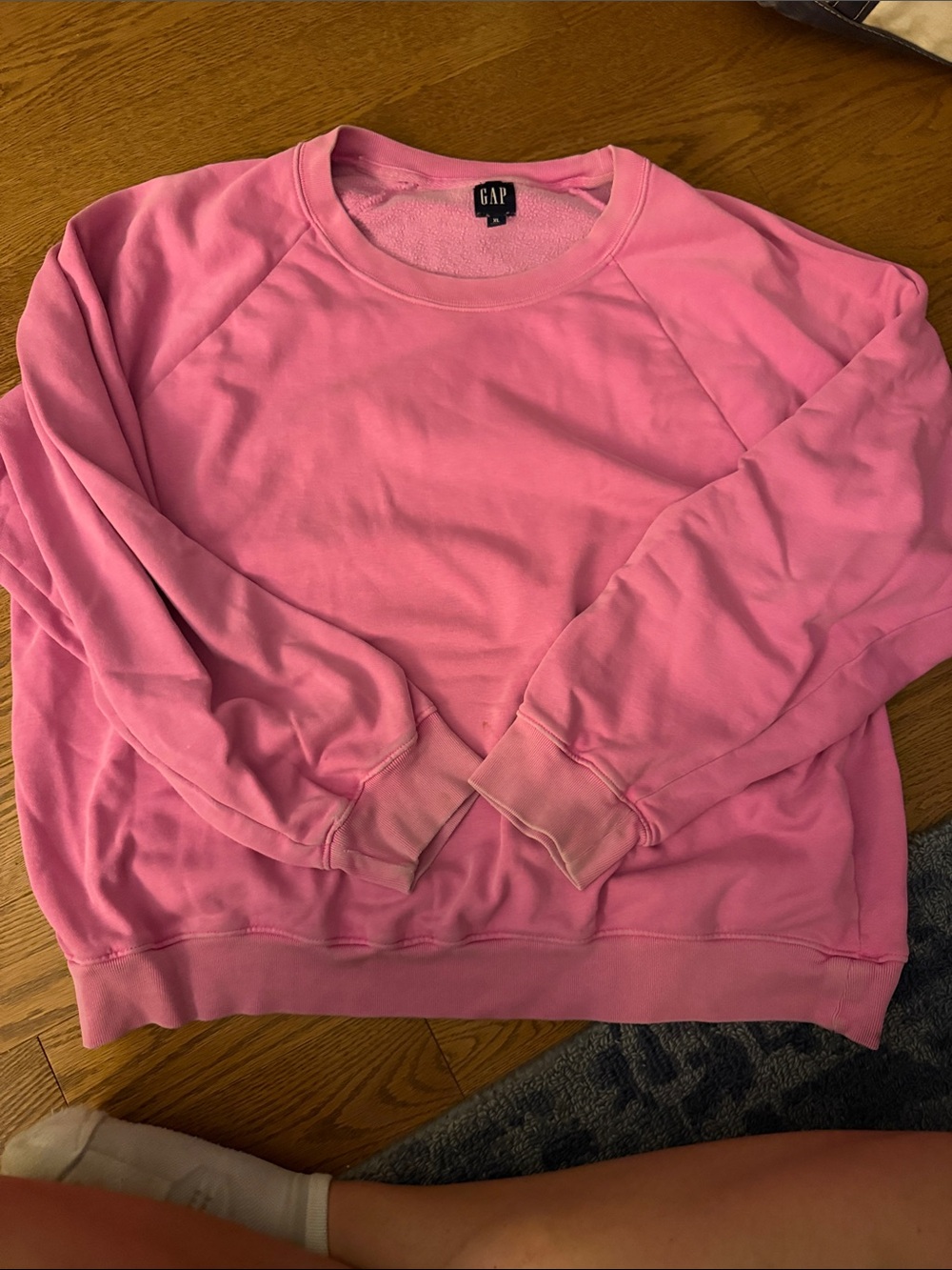 GAP Men's Bright Pink Crewneck Sweatshirt